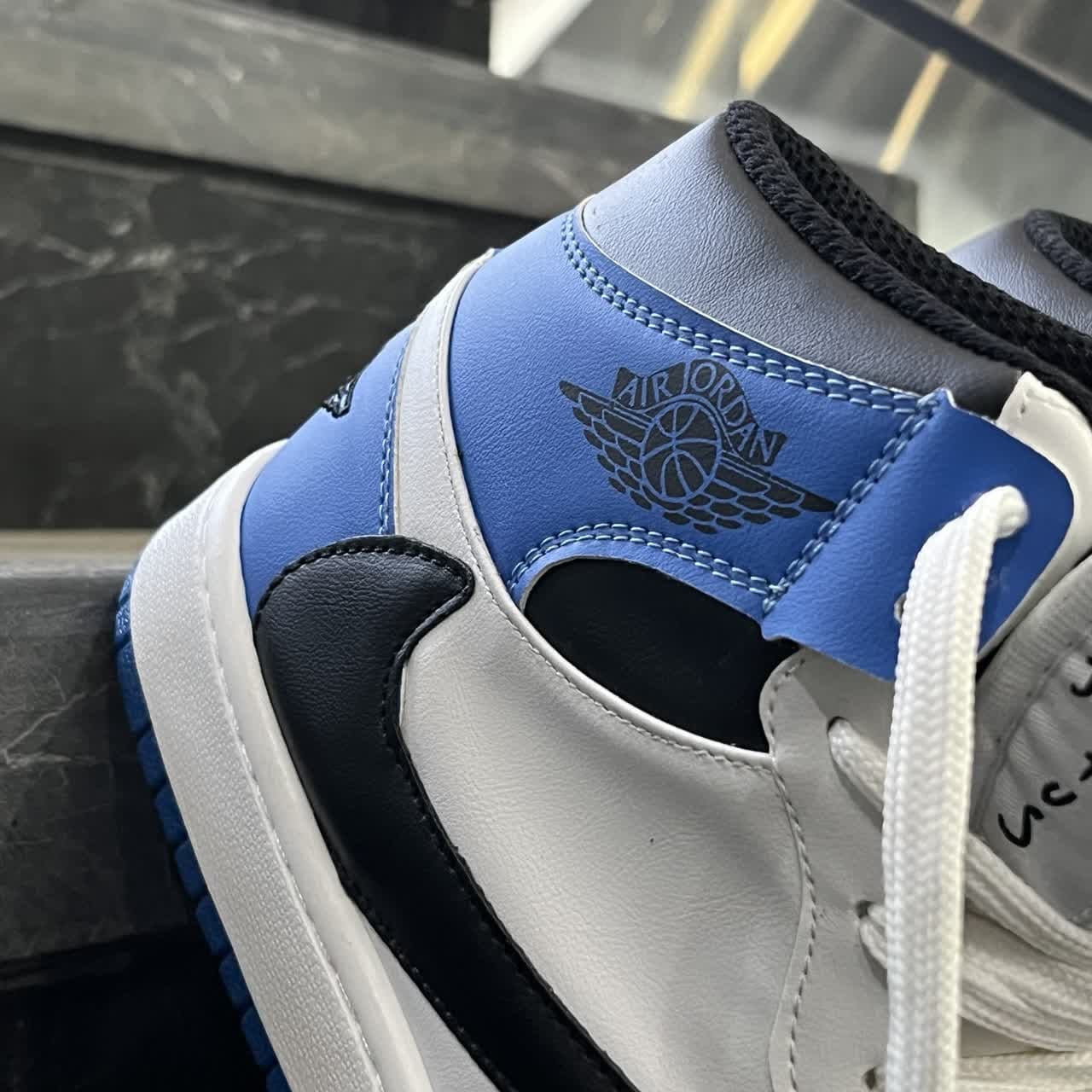 کفش کتانی مردانه نایک ترویس اسکات ساقدار آبی NIKE travis scott