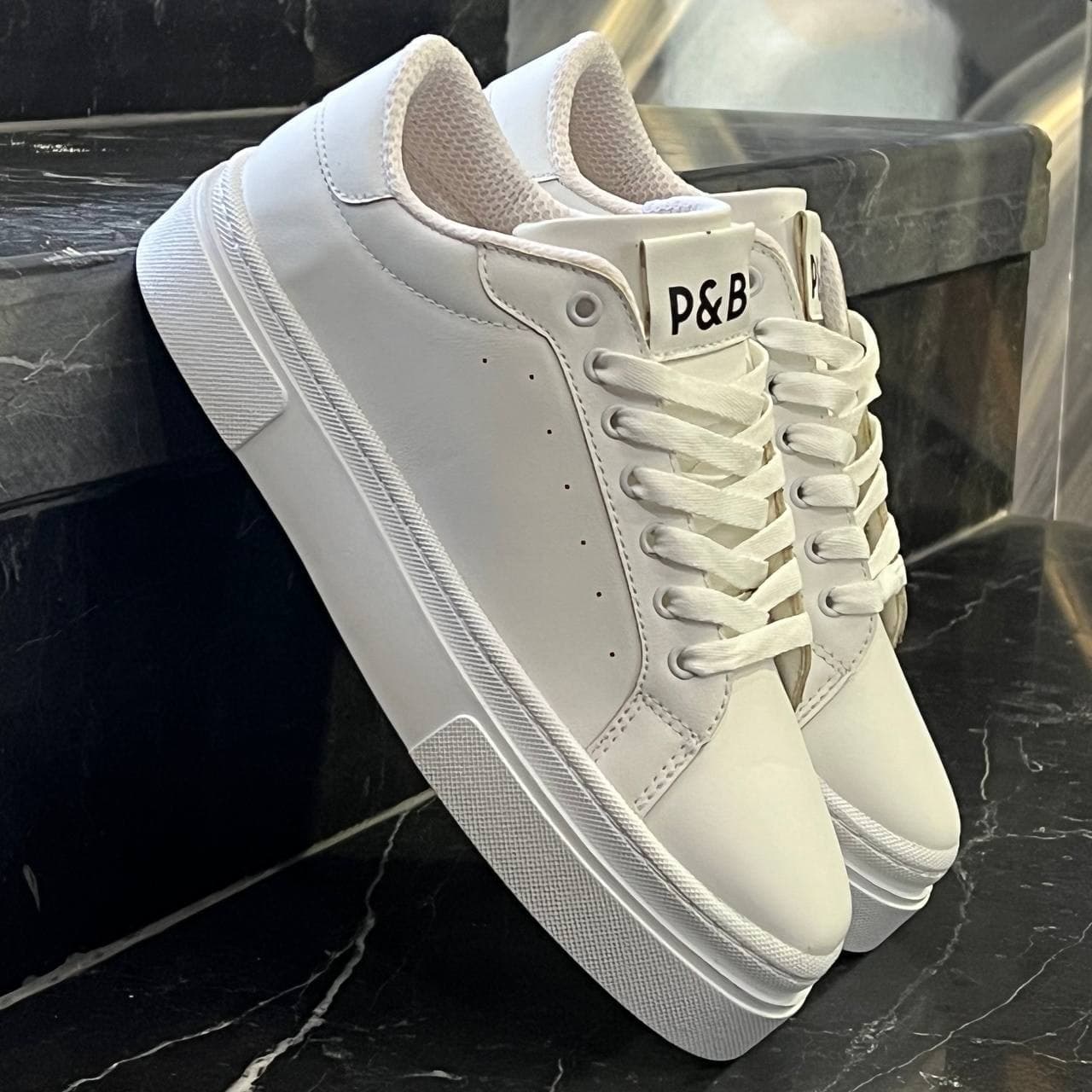 کفش کتانی مردانه ونس پل اند بیر سفید تمام Vans Pull&Bear