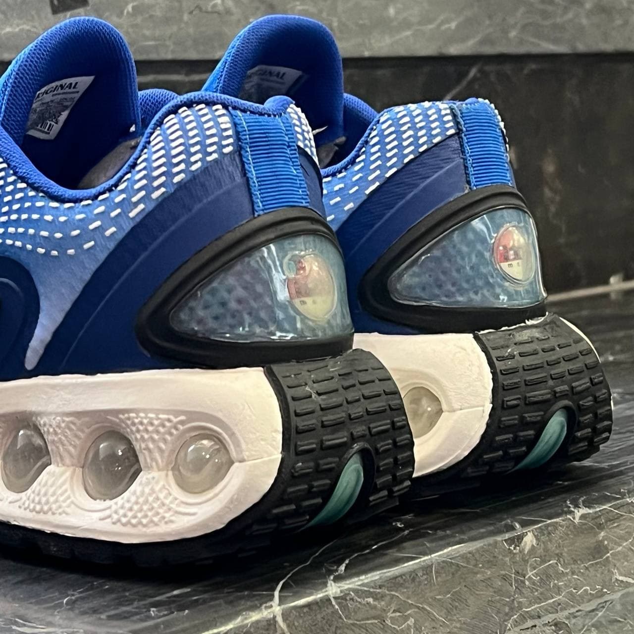 کفش کتانی مردانه نایک ایر مکس زیره کپسولی آبی سفید Nike Air Max Dn