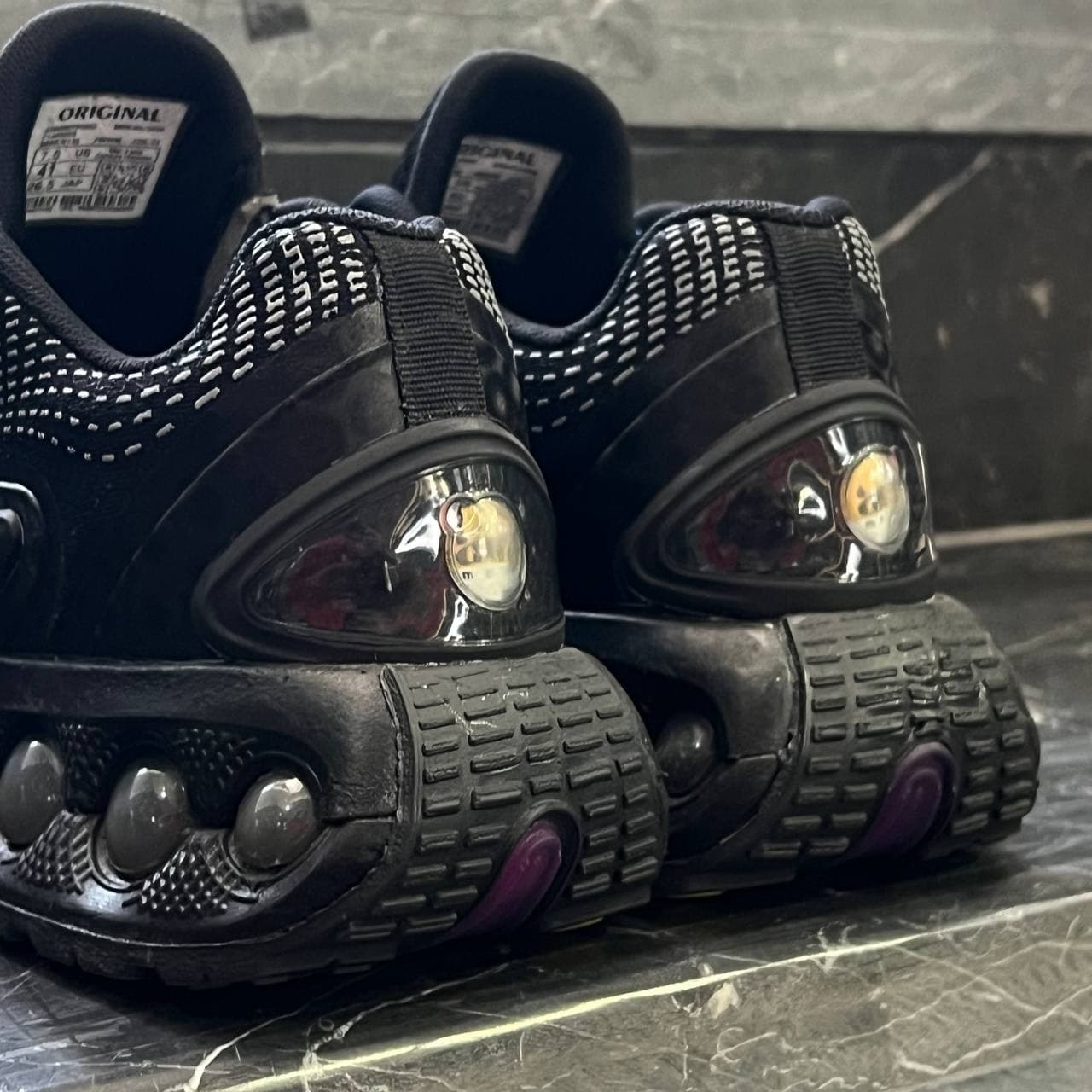 کفش کتانی مردانه نایک ایر مکس زیره کپسولی مشکی تمام Nike Air Max Dn