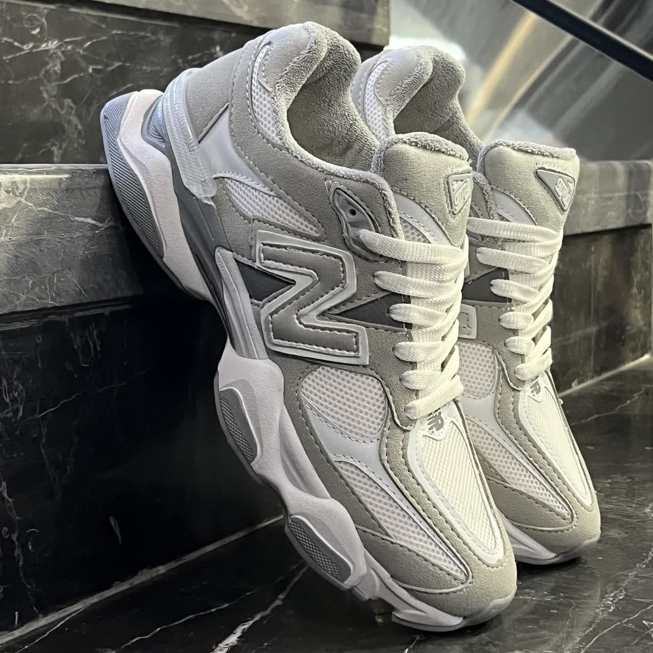 کفش کتانی مردانه نیوبالانس 9060 طوسی New Balance 9060