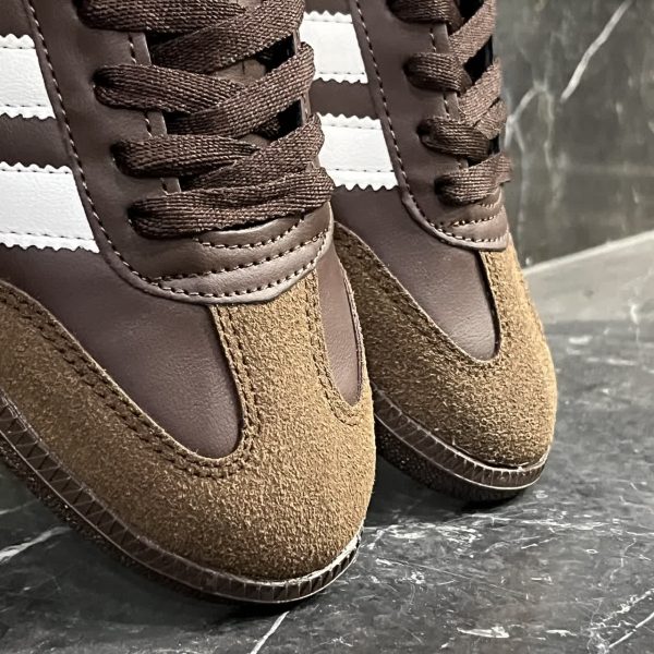 کفش کتانی زنانه ونس سامبا قهوه ای Adidas Samba - تصویر 3