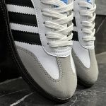 کفش کتانی زنانه ونس سامبا سفید مشکی Adidas Samba - تصویر 3