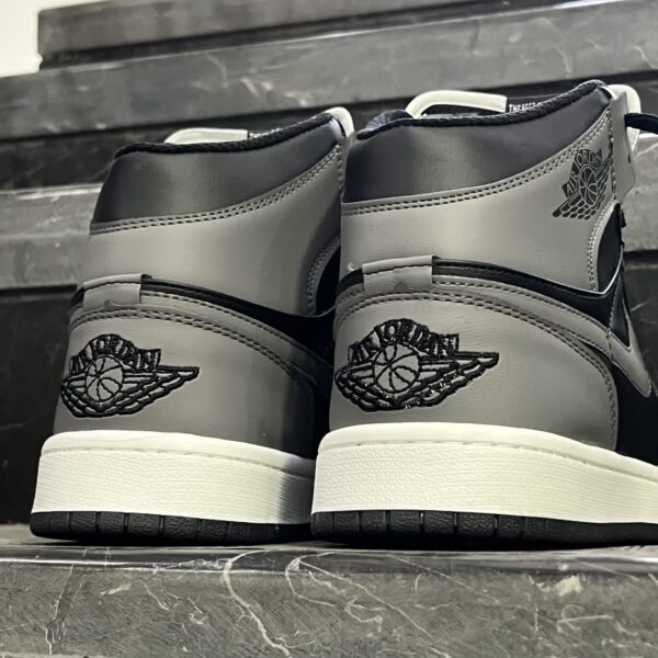 کفش کتانی مردانه نایک جردن 1 ساقدار طوسی مشکی Nike Jordan 1 - تصویر 4
