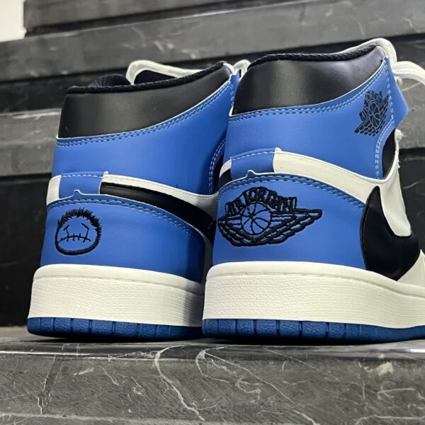 کفش کتانی مردانه نایک ترویس اسکات ساقدار آبی NIKE travis scott - تصویر 4