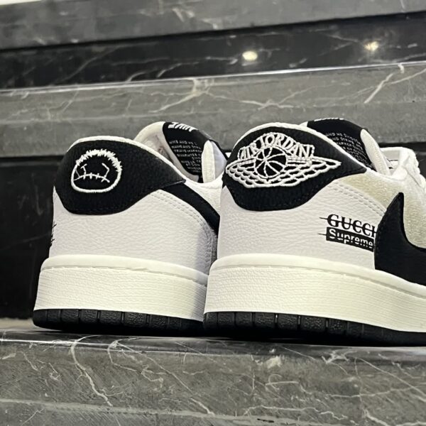 کفش کتانی مردانه نایک ترویس سفید نایک مشکی NIKE travis scott - تصویر 4
