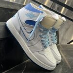 کفش کتانی مردانه جردن 1 ساقدار بلو فانتوم Jordan 1 High Phantom Blue