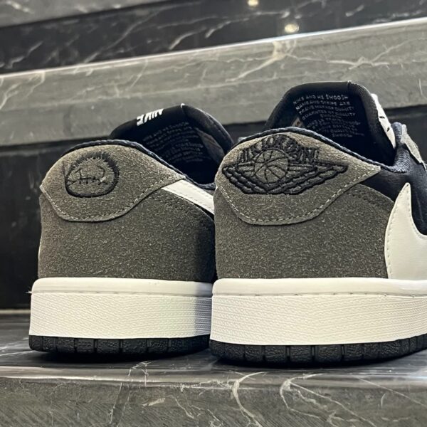 کفش کتانی مردانه نایک ترویس مشکی طوسی NIKE travis scott - تصویر 4