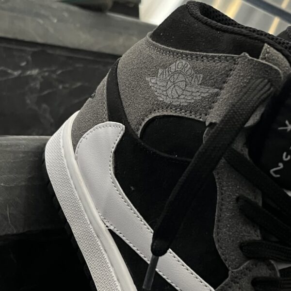 کفش کتانی مردانه نایک ترویس اسکات ساقدار مشکی طوسی NIKE travis scott - تصویر 2