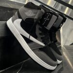 کفش کتانی مردانه نایک ترویس اسکات ساقدار مشکی طوسی NIKE travis scott