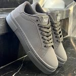 کفش کتانی مردانه ونس پل اند بیر طوسی تمام Vans Pull&Bear