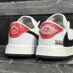 کفش کتانی مردانه نایک ترویس مشکی سفید قرمز NIKE travis scott - تصویر 4