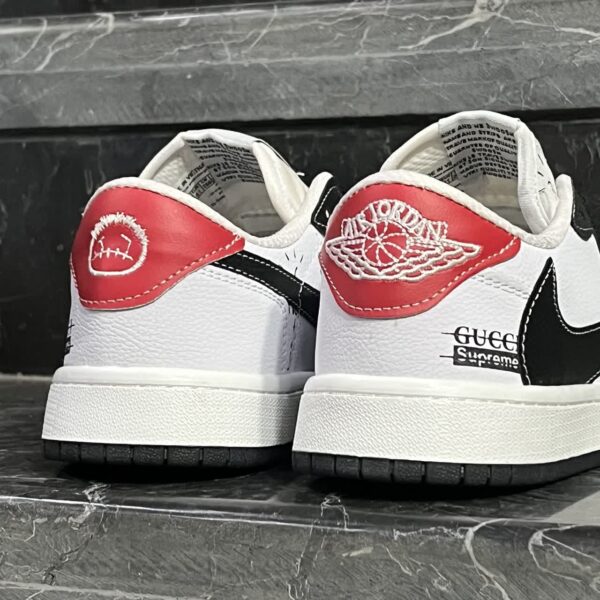 کفش کتانی مردانه نایک ترویس مشکی سفید قرمز NIKE travis scott - تصویر 4
