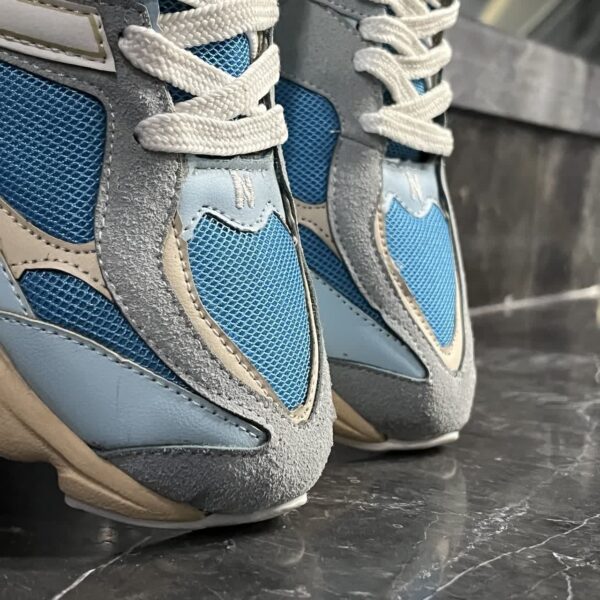 کفش کتانی مردانه نیوبالانس 9060 آبی زیره لقمه New Balance 9060 - تصویر 3