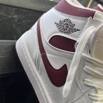 کفش کتانی مردانه جردن 1 ساقدار سفید چری Nike Jordan 1 - تصویر 2
