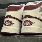 کفش کتانی مردانه جردن 1 ساقدار سفید چری Nike Jordan 1 - تصویر 4