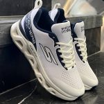 کفش کتانی مردانه اسکیچرز سفید سرمه ای SKECHERS