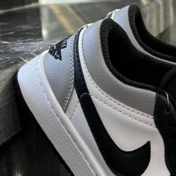 کفش کتانی زنانه نایک جردن 1 مشکی سفید طوسی Nike Jordan 1 - تصویر 3