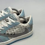 کفش کتانی مردانه نایک ترویس سفید آبی NIKE travis scott - تصویر 4