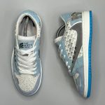 کفش کتانی مردانه نایک ترویس سفید آبی NIKE travis scott - تصویر 2