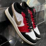 کفش کتانی مردانه نایک جردن 1 سفید قرمز مشکی نایک قرمز حراجی Nike Jordan 1