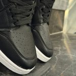 کفش کتانی مردانه نایک جردن 1 ساقدار مشکی طلایی Nike Jordan 1 - تصویر 3