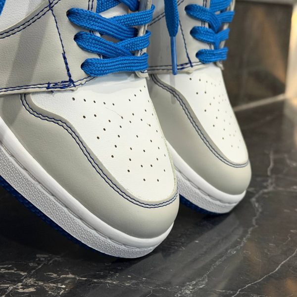 کفش کتانی مردانه جردن 1 ساقدار بلو فانتوم جدید Jordan 1 High Phantom Blue - تصویر 3
