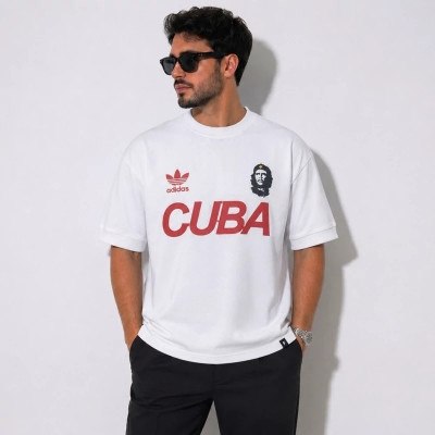 photo_23_2026-08-25_16-03-47 تیشرت مردانه سفید قرمز طرح CUBA - تصویر 1
