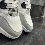 کفش کتانی مردانه نایک جردن 4 سفید مشکی Jordan 4 - تصویر 2