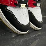 کفش کتانی مردانه نایک جردن 1 سفید قرمز مشکی نایک قرمز حراجی Nike Jordan 1 - تصویر 3