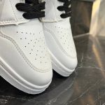 کفش کتانی مردانه نایک جردن 1 ساقدار سفید نایک مشکی Nike Jordan 1 - تصویر 3