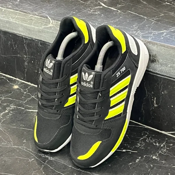 کفش کتانی مردانه آدیداس زد ایکس 8000 مشکی فسفری ZX 8000 تک سایز 43 - تصویر 4